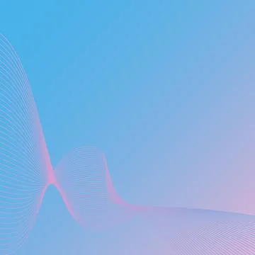 Light geometric background with wave lines Stock Illustration