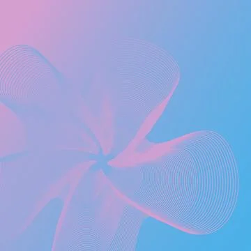 Light geometric background with wave lines Stock Illustration
