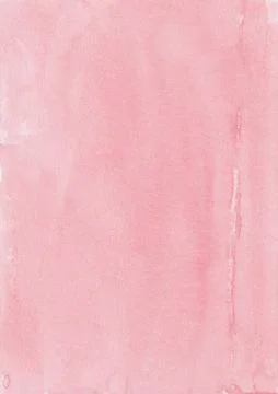 Light Geranium Red Hand Painted Watercolor Background Texture Stock Photos