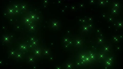 Light Glitter Particle Green Effect Loop CG Background Stock Footage 228824153