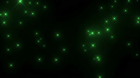 Light Glitter Particle Green Effect Loop CG Background Rise Beautiful Stock Footage 228840053