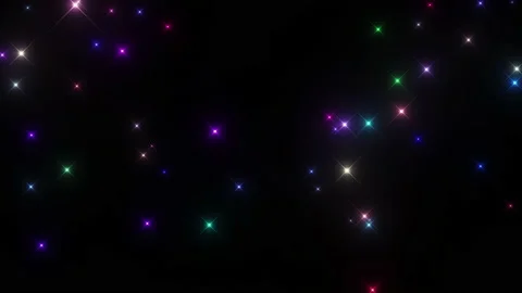 Light glitter particle Rainbow Colorful effect loop rise strong glow Brilliance Stock Footage 228870341