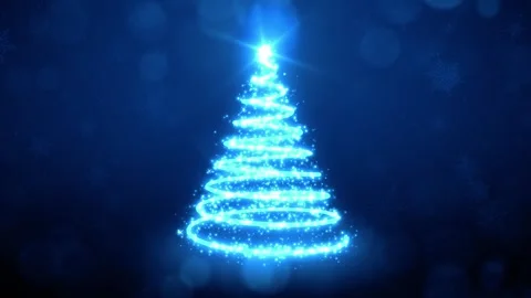 Light Glitters Christmas Tree Stock Footage 317840165