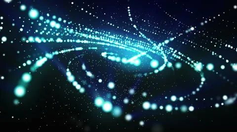 Light Glitters Tunnel Blue Loopable Background 库存影片 65201843
