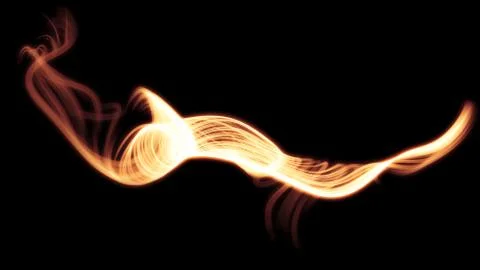 Light glow abstract effect black background. 3d illustration, 3d rendering. Иллюстрация