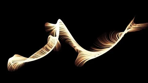 Light glow abstract effect black background. 3d illustration, 3d rendering. Illustration