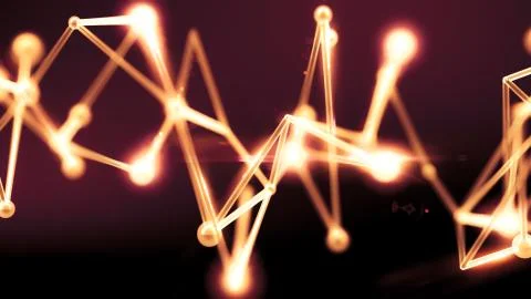 Light glow abstract effect black background. 3d illustration, 3d rendering. Stock Illustration