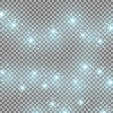 Light glow effect, star bursts, aqua color Stock Illustration