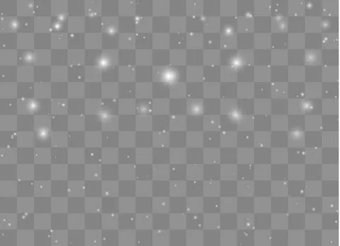Light glow effect stars. Vector sparkles on transparent background. Christmas Stock Illustration