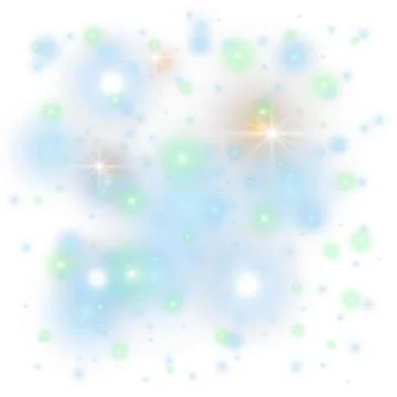 Light glow effect stars. Vector sparkles on transparent background. Sparkling Stock Illustration
