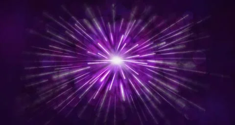 Light glow warping from speed Illustrazione stock