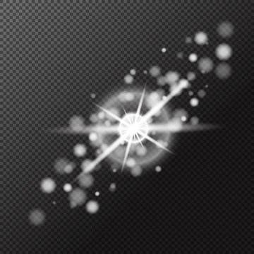 Light Glowing Element Vector Clipart Stock Illustration