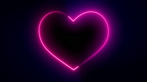 Light glowing neon shape animation 動画素材 137977414