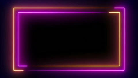 Light glowing neon shape animation Stock Footage 137977518