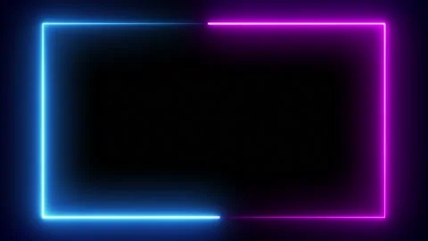 Light glowing neon shape animation Stock Footage 137977670