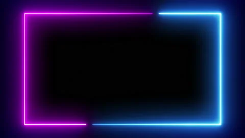 Light glowing neon shape animation Stock Footage 137977738