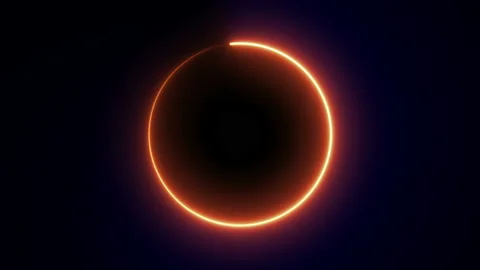 Light glowing neon shape animation Video stock 138050154