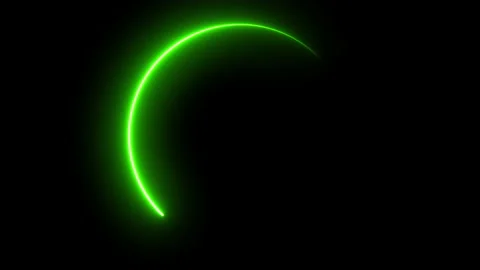 Light glowing neon shape animation Stock Footage 169874781