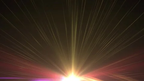 Light god rays, lens flare style vintage overlay shine spotlight effect. Stock Footage 288945878