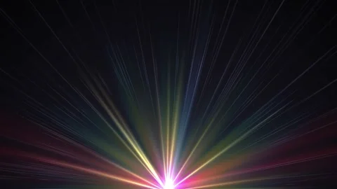 Light god rays, lens flare style vintage overlay shine spotlight effect. Stock Footage 288945881