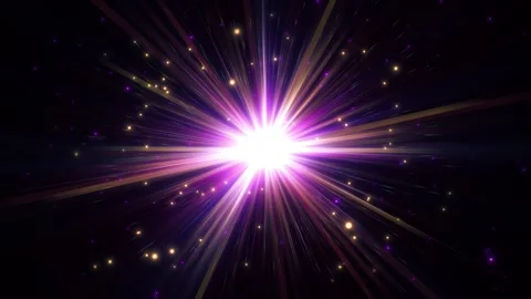 Light god rays, lens flare style vintage overlay shine spotlight effect. Stock Footage 289162642