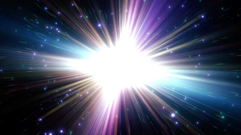 Light god rays, lens flare style vintage overlay shine spotlight effect. Stock Footage 289162644