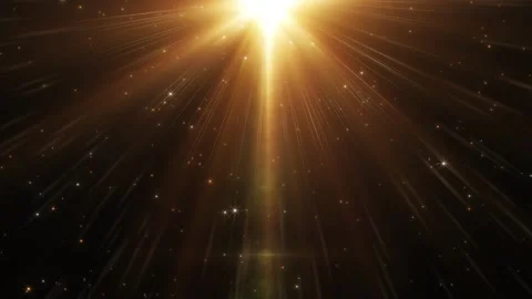 Light god rays, lens flare style vintage overlay shine spotlight effect. Stock Footage 289167669