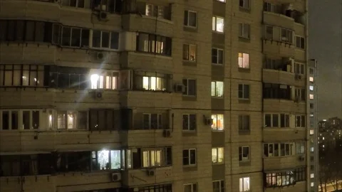 Light goes out and lights up in apartment timelapse 스톡 동영상 79814337