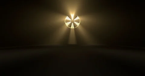 Light goes through the ventillation system Stock Footage 98856145