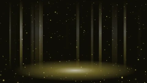 Light Gold glitter particles falling luxury background loop Video stock 342641707