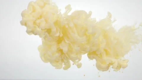 Light Gold Ink In Water Stock Footage 170525019