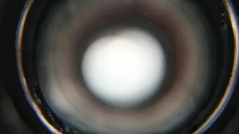 Light gradation on an out of focus camera lens Stock Photos