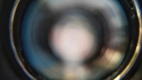 Light gradation on an out of focus camera lens Stock Photos