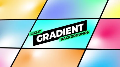 Light Gradient Backgrounds Modèle After Effects
