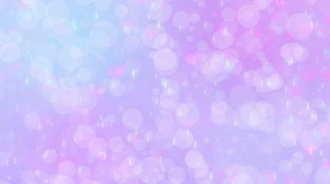 Light gradient card with shiny drops and flying hearts Stock Illustration