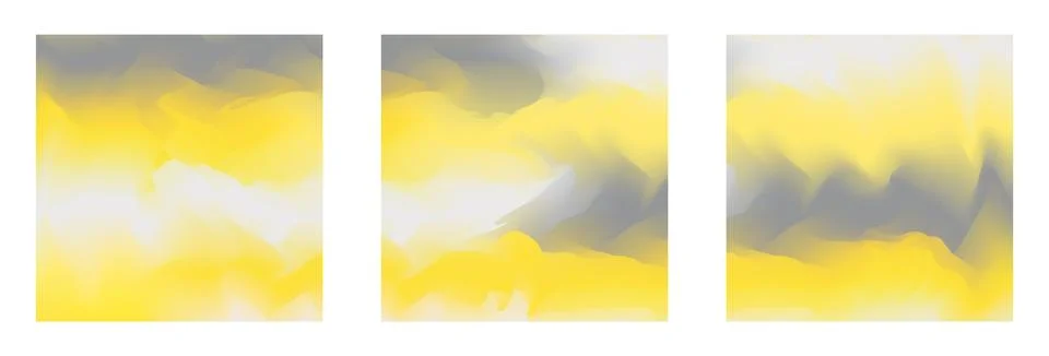 Light gradient colors summer backgrounds set Stock Illustration