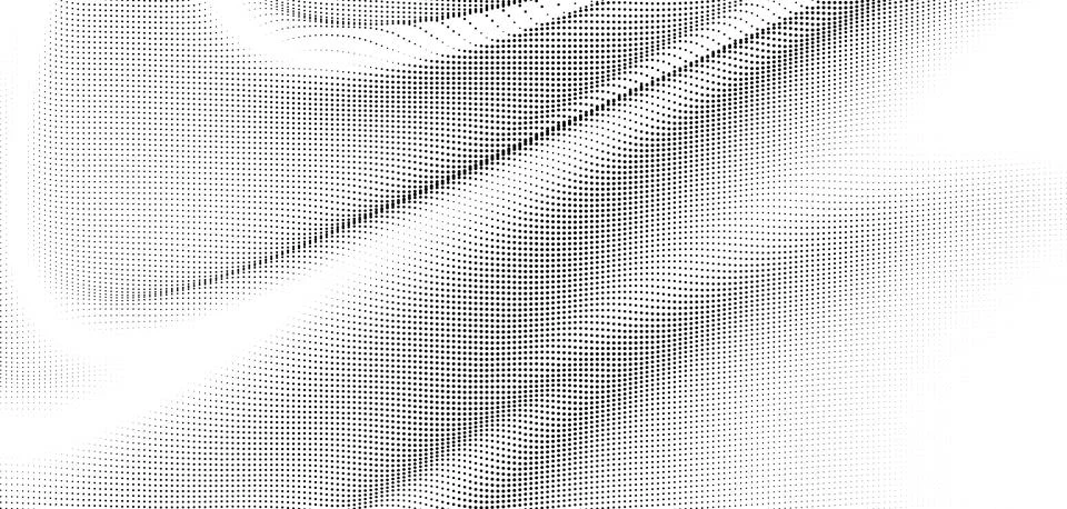 Light gradient halftone dots grunge wide background. Abstract halftone Illustrazione stock