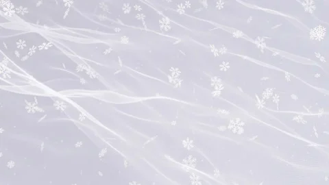 Light gray abstract background with snowflakes and glowing particles Stock Footage 87580677
