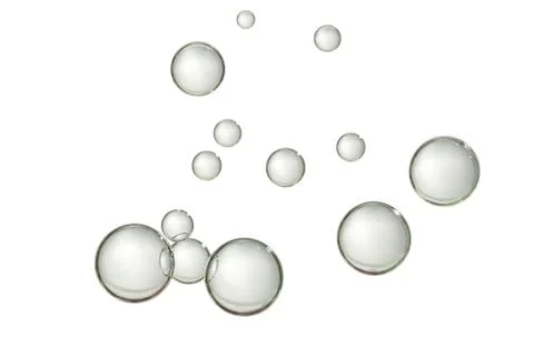 Light gray air bubbles Stock Photos