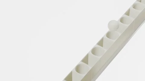 Light gray animated composition. looped three-dimensional background. the cube t Stock Footage 166145529