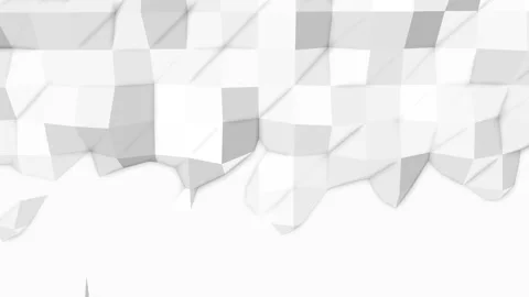 Light gray animated low poly background. looped abstract animation. 3d render Stock Footage 139782668