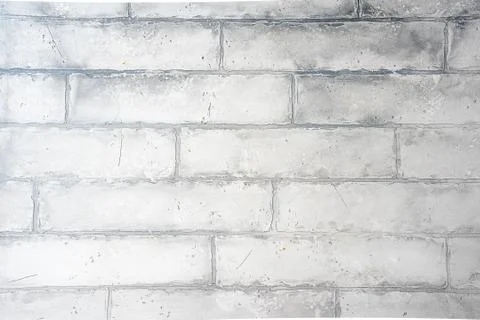 Light gray background with bricks Stock Photos