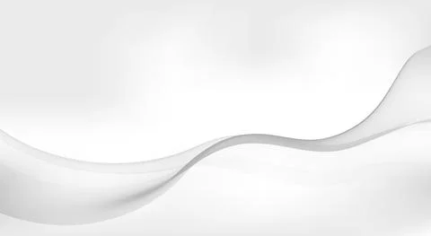 Light gray background with transparent wave. Minimal vector graphics Stock Illustration