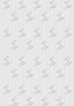 Light gray background with vertical stripes composed of spiral shapes, overlay Stock Illustration