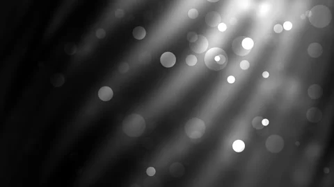 Light gray circles float dark background bright streaks. Stock Footage 301740401