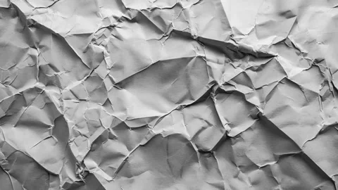 Light Gray Crumpled Paper Texture Background with Dynamic Shake - Blank Space Stock Footage 317711420