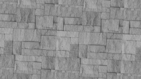 Light Gray Natural Stone Block Wall Texture Background with Clean Masonry Stock Footage 327741675