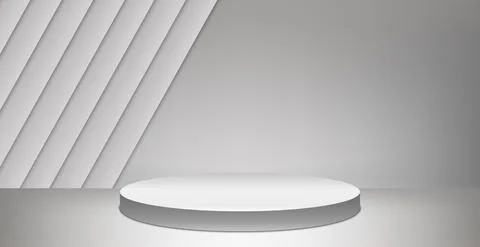 Light gray panoramic abstract background pedestal - Vector Stock Illustration