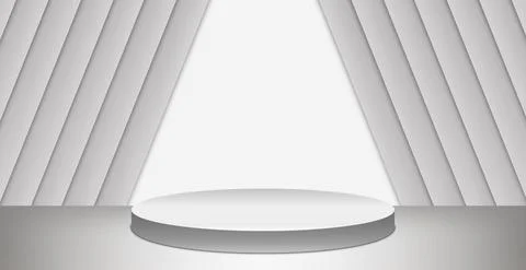 Light gray panoramic abstract background pedestal - Vector Illustrazione stock