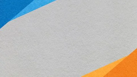 Light gray paper texture background with blue orange geometric corners grad.. 스톡 일러스트